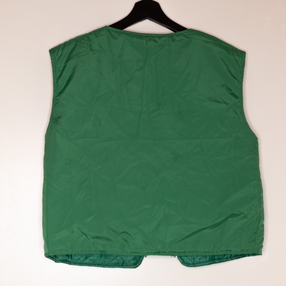 PrettyLittleThing Green Reversible Quilted Vest - US6 - Picture 4 of 6